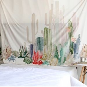 Large Cactus Design Tapestry